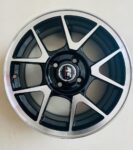 Size 15/4/100 Black Silver Rims for Axio,Filder,Nissan Note,Mazda Demio,Toyota Succed,Toyota 110 & Vits ( Full Set)
