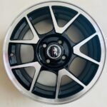 Size 15/4/100 Black Silver Rims for Axio,Filder,Nissan Note,Mazda Demio,Toyota Succed,Toyota 110 & Vits ( Full Set)