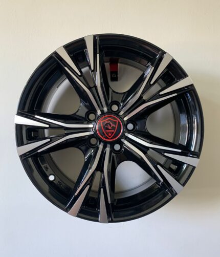 Size 15/5/100 Black silver Rim for premio, subaru and caldina.