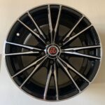 Size 15/5/100 Black Silver Rim for Premio, Subaru & Caldina.