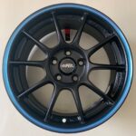 Size 15/5/100 Blue Black Silver Rim  for Premio,  Subaru and Caldina