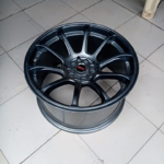 Size 17 offset black rims for Vanguard, Harrier, Mark X, Mazda Cx5, Crown,Kluger etc  (Full Set)