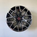 Size15/4/100 Black-White Rims For Filder, Axio, Probox, Nissan Note, Mazda Demio & Nissan Advan