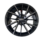 Size 15/4/100 Black Silver Rims For Filder, Axio, Probox, Nissan Note, Mazda Demio, Nissan Advan( Full Set).