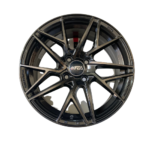 Size15/4/100 Black Silver Rims For Filder, Axio, Probox, Nissan Note, Mazda Demio & Nissan Advan (Full Set)