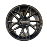 Size15/4/100 Black Silver Rims For Filder, Axio, Probox, Nissan Note, Mazda Demio & Nissan Advan (Full Set)