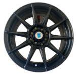 Size15/4/100 Black Silver Rims For Filder, Axio, Probox, Nissan Note, Mazda Demio & Nissan Advane
