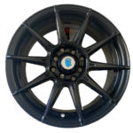Size15/4/100 Black Silver Rims For Filder, Axio, Probox, Nissan Note, Mazda Demio & Nissan Advane