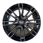 Size15/4/100 Black Silver Rims For Filder, Axio, Probox, Nissan Note, Mazda Demio, Nissan Advan(Full Set)