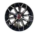 Size 15/4/100 Black Silver Rims for Filder, Axio, Probox, Nissan Note, Mazda Demio, Nissan Advan (Full Set).