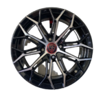 Size 15/4/100 Black Silver Rims for Filder, Axio, Probox, Nissan Note, Mazda Demio, Nissan Advan (Full Set).