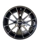Size15/4/100 Black Silver Rims For Filder, Axio, Probox, Nissan Note, Mazda Demio & Nissan Advan ( Full Set)