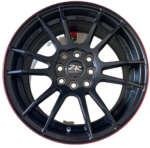 Size15/4/100 Black Silver Rims For Filder, Axio, Probox, Nissan note, Mazda demio. Nissan advan